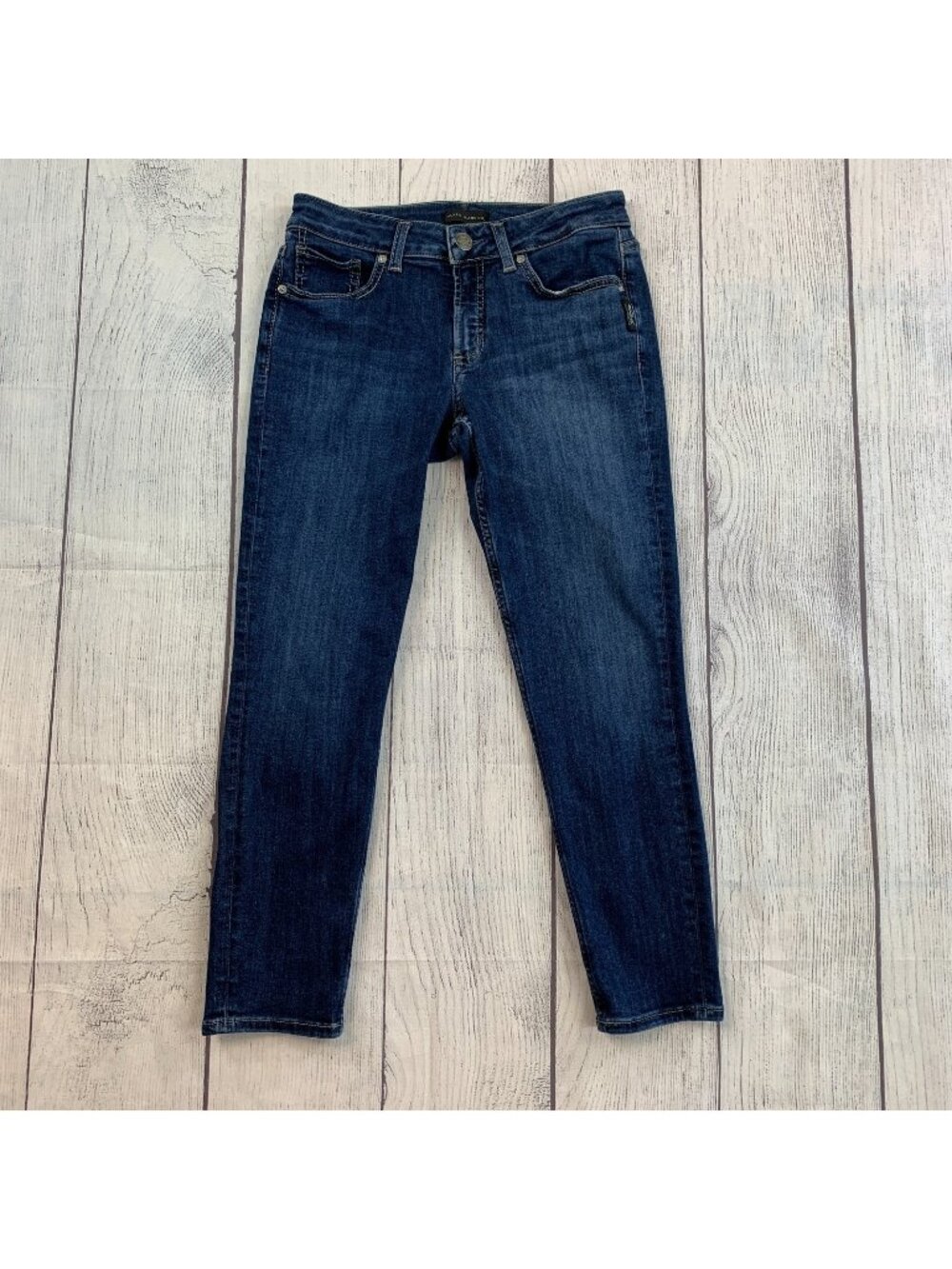 Silver Jeans Suki Skinny Crop sz 28 Medium Wash Low Rise Inseam 25"